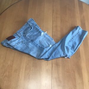 Ripped Skinny Light Jeans